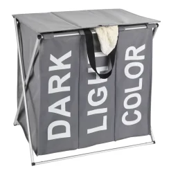 Wäschesammler Trio Top Grau Wäschekorb 118 l^Wenko Online