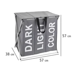 Wäschesammler Trio Top Grau Wäschekorb 118 l^Wenko Online