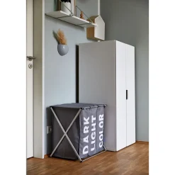 Wäschesammler Trio Top Grau Wäschekorb 118 l^Wenko Online