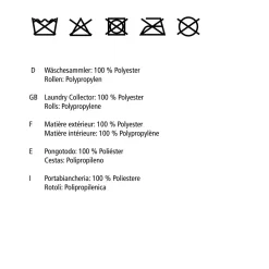 Wenko Wäschesammler Trivo Beige Wäschekorb 116 l