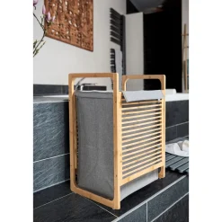 Wäschetruhe Bahari aus Bambus Wäschekorb 43 l*Wenko Discount