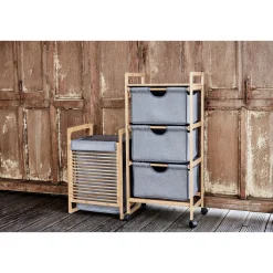 Wäschetruhe Bahari aus Bambus Wäschekorb 43 l*Wenko Discount