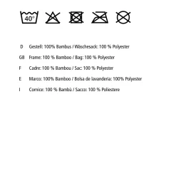 Wäschetruhe Bahari aus Bambus Wäschekorb 43 l*Wenko Discount