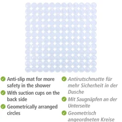 Duscheinlage Belem weiß 54 x 54 cm*Wenko Hot
