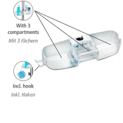 Duschstangencaddy Premium mit 3 Fächern*Wenko