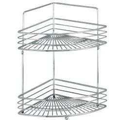 Eckwandablage Milano mit 2 Etagen chrom^Wenko Discount