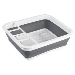 Geschirrabtropfer Gaia faltbar grau/weiß*Wenko Hot
