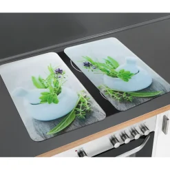 Herdabdeckplatte Kräutergarten 2er Set*Wenko New