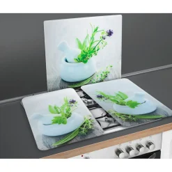 Herdabdeckplatte Kräutergarten 2er Set*Wenko New