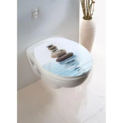 Premium WC-Sitz Meditation antibakteriell mit Absenkautomatik^Wenko Outlet