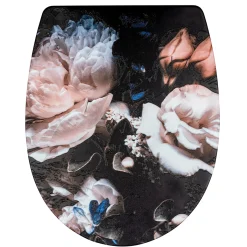 Wenko Premium WC-Sitz Peony antibakteriell mit Absenkautomatik