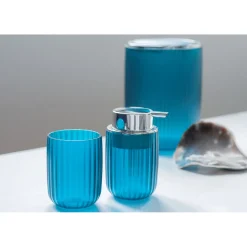 Wenko Schwingdeckeleimer Agropoli Petrol 2 L