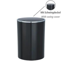 Schwingdeckeleimer Inca schwarz 5 L*Wenko Discount