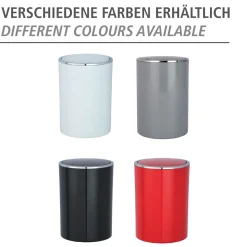 Schwingdeckeleimer Inca schwarz 5 L*Wenko Discount