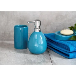 Seifenspender Polaris petrol 390 ml^Wenko Discount