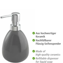 Seifenspender Polaris grau 390 ml*Wenko Hot