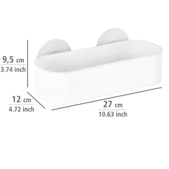 Wenko Static-Loc Wandablage Osimo weiß