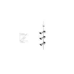 Wenko Teleskop Dusch-Regal Line mit 3 Ablagen