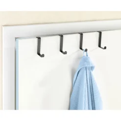Türgarderobenhaken schwarz 4er Set^Wenko Discount