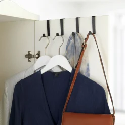 Türgarderobenhaken schwarz 4er Set^Wenko Discount