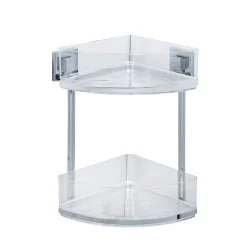 Vacuum-Loc Eckregal Quadro 2 Etagen*Wenko Best