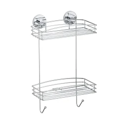 Wenko Vacuum-Loc Wandregal 2 Etagen