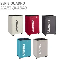 Wenko Wäschesammler Quadro beige 79 l