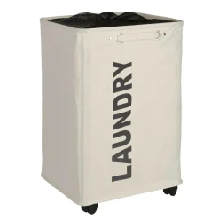Wenko Wäschesammler Quadro beige 79 l