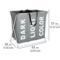 Wäschesammler Trio grau 130 l*Wenko Sale