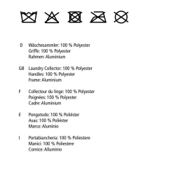 Wäschesammler Trio grau 130 l*Wenko Sale