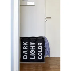 Wenko Wäschesammler Trio schwarz 118 l