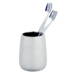 Zahnputzbecher Glimma silber^Wenko