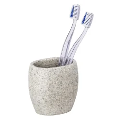 Wenko Zahnputzbecher Puro hellgrau