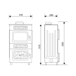 Werkstattofen WO 109-8 F OA mit Fenster/Obenanschluss 8 KW*Wamsler Outlet