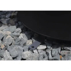 Westmann Feuerschale Feuerstelle inkl. Grillrost 75x75x94cm Schwarz