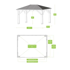Westmann Pavillon Devon 1216 370,81x490,2x314,94cm Natur
