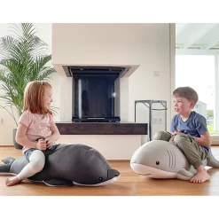 Sitzsack & Schwimmtier Delfin 102x40x36cm Dunkelgrau*Westmann Clearance