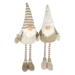 Wichtel mit Ausziehbeinen Stoff 21 x 12 x 52 x 75 cm braun^ Best