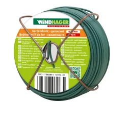 Gartendraht 40m 2 mm gummiert^Windhager Hot