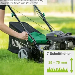 Benzin-Rasenmäher WG42-132^Wingart Hot