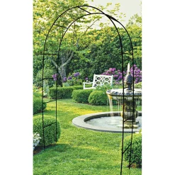 Rosenbogen 240 x 140 x 38 cm schwarz pulverbeschichtet*Wingart Clearance