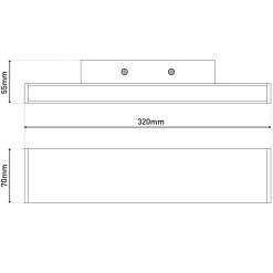 WL Dubai Metall/KS chromeLxBxH 32x7x5,5cm*näve Discount
