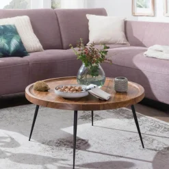 Couchtisch „Bharu“ 75x39x75 cm, Braun*Wohnling Best