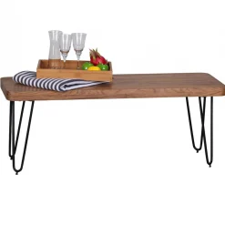 Sitzbank 120x40x45 cm, Akazie^Wohnling Clearance