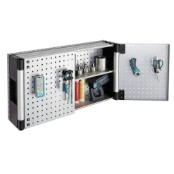 Lochwandhängeschrank WSS grau^Wolfcraft New