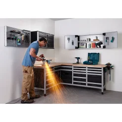 Lochwandhängeschrank WSS grau^Wolfcraft New