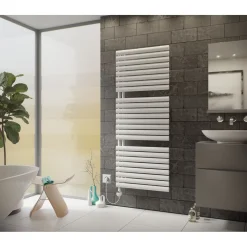 Elektrischer Handtuchwärmer Fortuna-Open 1802 x 600 mm 900 Watt Typ 4 Weiß*Ximax Hot