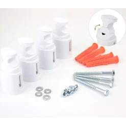 Ximax Heizkörper Zubehör Kunststoffhalterung für Badheizkörper 4-fach Chrom