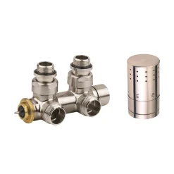 Heizkörper Zubehör Mittenanschlussgarnitur Typ SX Eck-Ausführung 16 mm Edelstahl^Ximax Discount