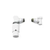 Heizkörper Zubehör Thermostatset Elegant Eck-Ausführung 15 mm Weiß^Ximax